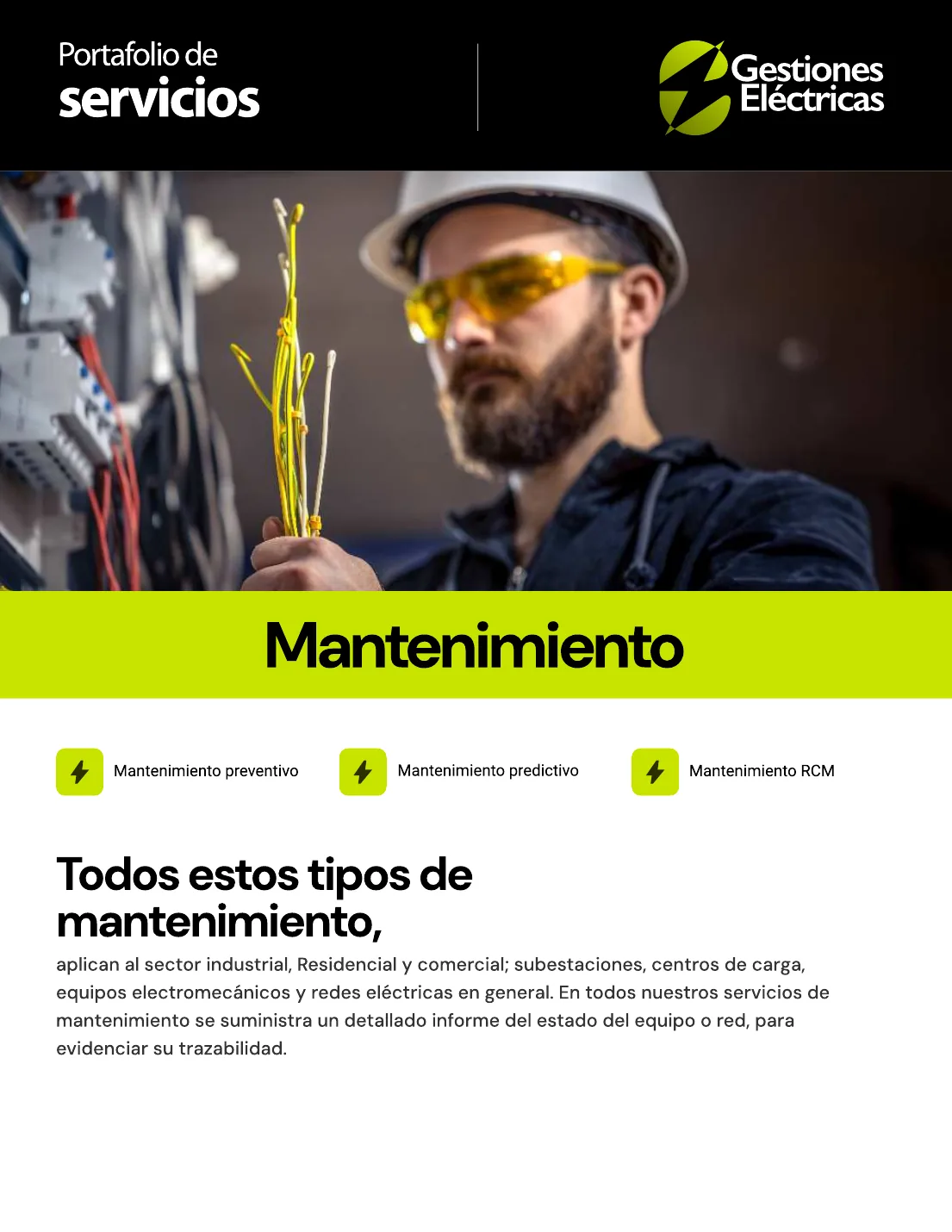 Mantenimiento preventivo, predictivo y RCM